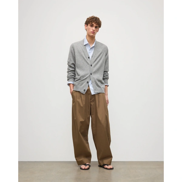 Johnstons of Elgin Rory Grey Classic Cashmere Cardigan