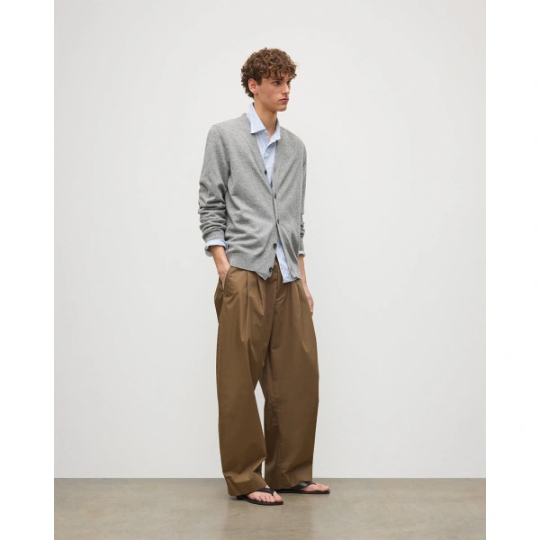 Johnstons of Elgin Rory Grey Classic Cashmere Cardigan