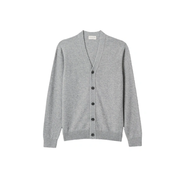 Rory Grey Classic Cashmere Cardigan