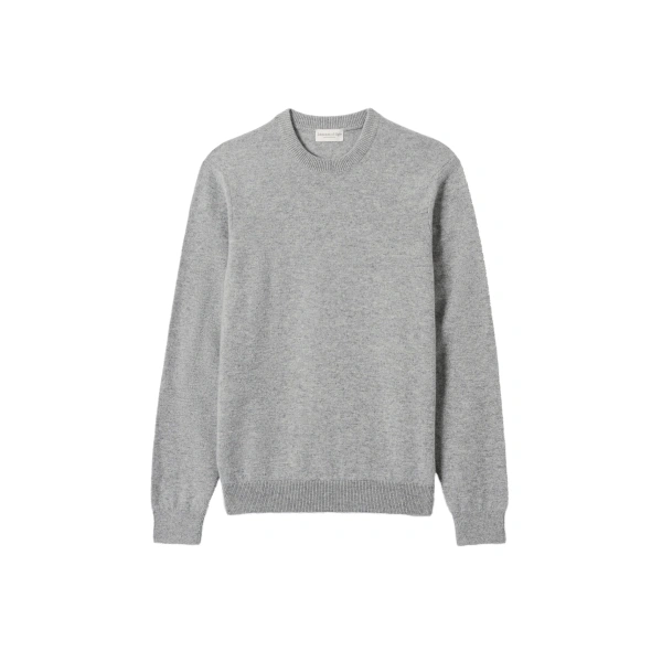 Rory Grey Classic Cashmere Crew Jumper