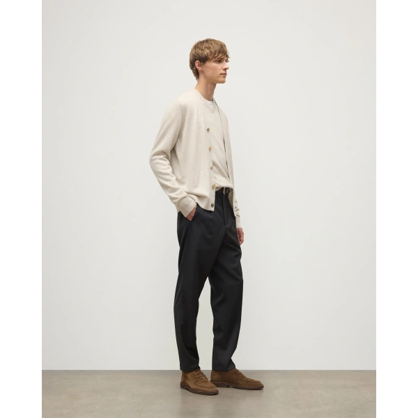 Johnstons of Elgin Rory Natural Classic Cashmere Cardigan