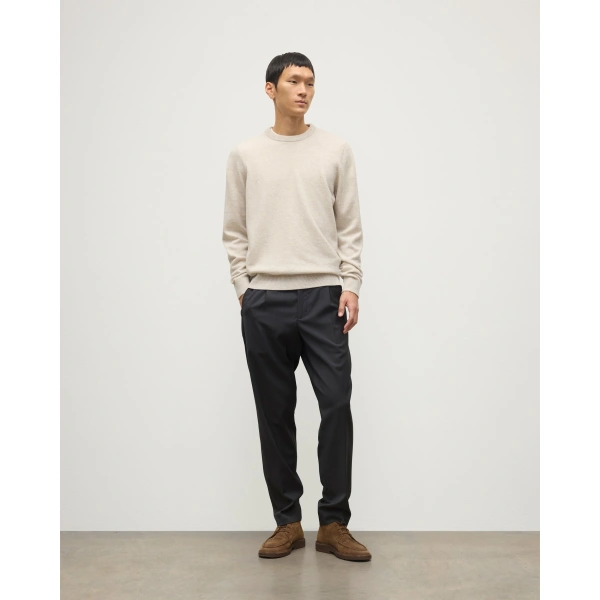 Johnstons of Elgin Rory Natural Classic Cashmere Crew Jumper