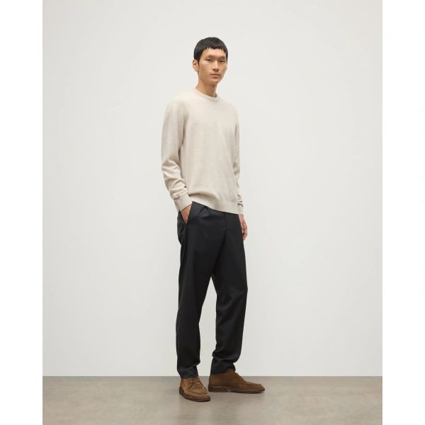 Johnstons of Elgin Rory Natural Classic Cashmere Crew Jumper