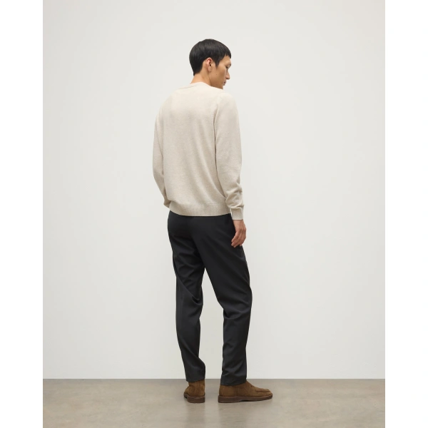 Johnstons of Elgin Rory Natural Classic Cashmere Crew Jumper