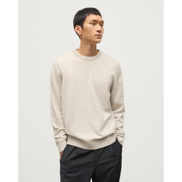 Johnstons of Elgin Rory Natural Classic Cashmere Crew Jumper