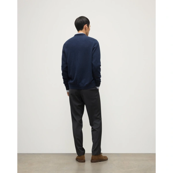 Johnstons of Elgin Rory Navy Classic Cashmere Cardigan