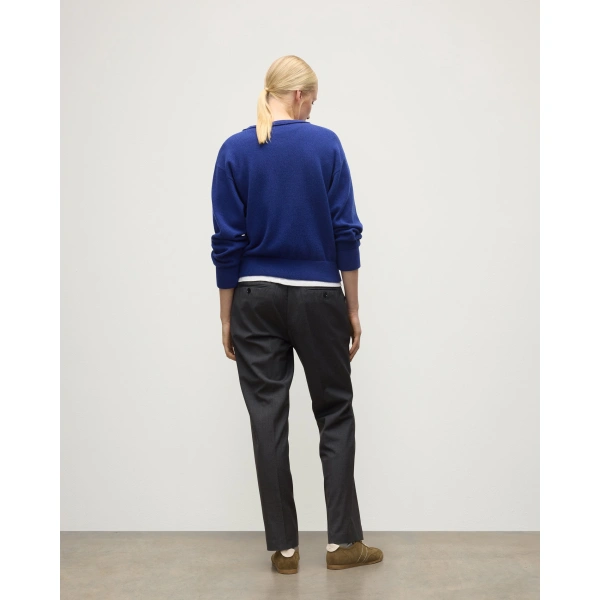 Johnstons of Elgin Stella Blue Cashmere Sweatshirt