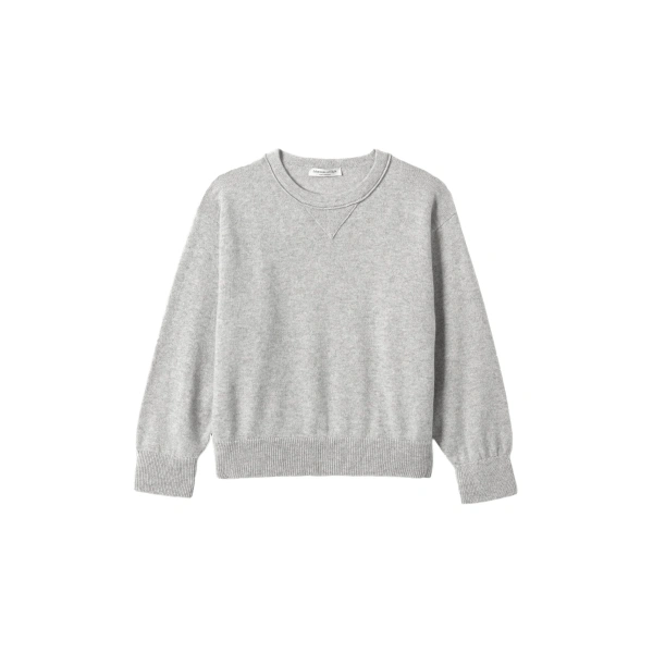 Stella Pale Grey Cashmere Sweatshirt
