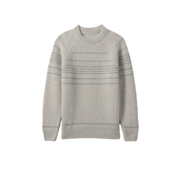 Summit Natural & Grey Cashmere Jumper