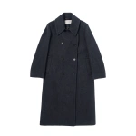 Johnstons of Elgin The Great Coat in Green | Wool Coat | Coveti