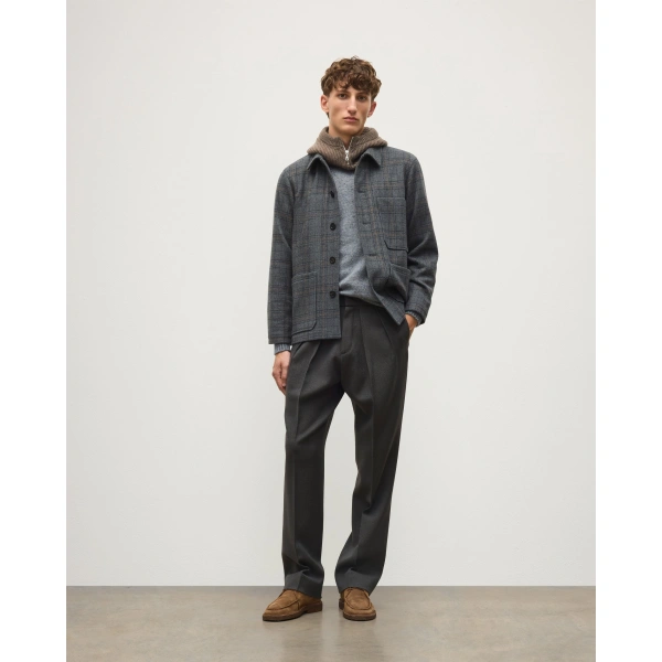 Johnstons of Elgin The Weavers Grey Tartan Jacket