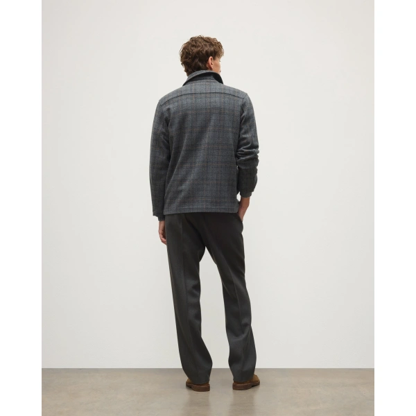 Johnstons of Elgin The Weavers Grey Tartan Jacket