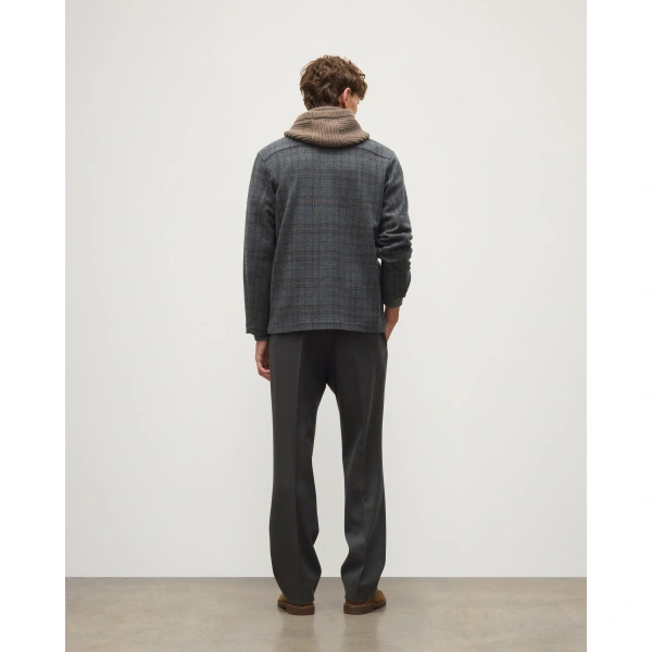 Johnstons of Elgin The Weavers Grey Tartan Jacket
