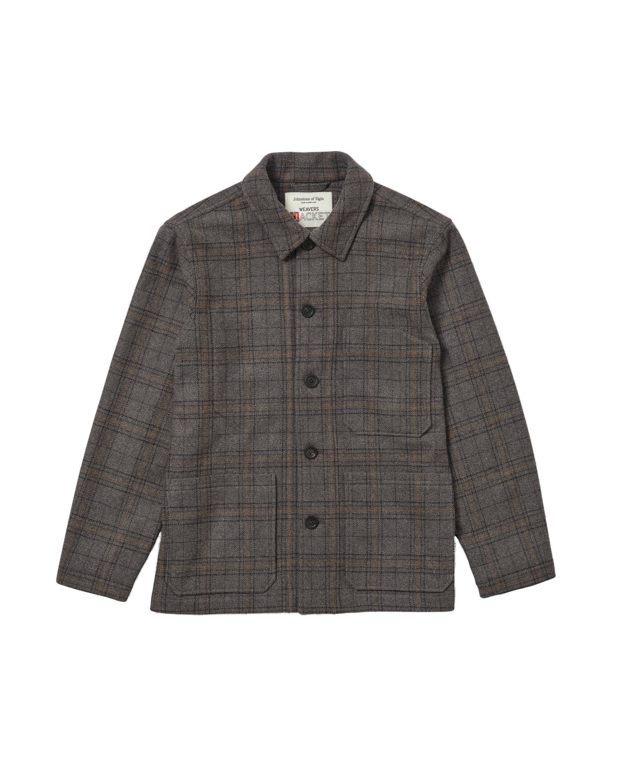 Johnstons of Elgin The Weavers Grey Tartan Jacket Johnstons of Elgin The Weavers Grey Tartan Jacket | Men Jackets | Coveti