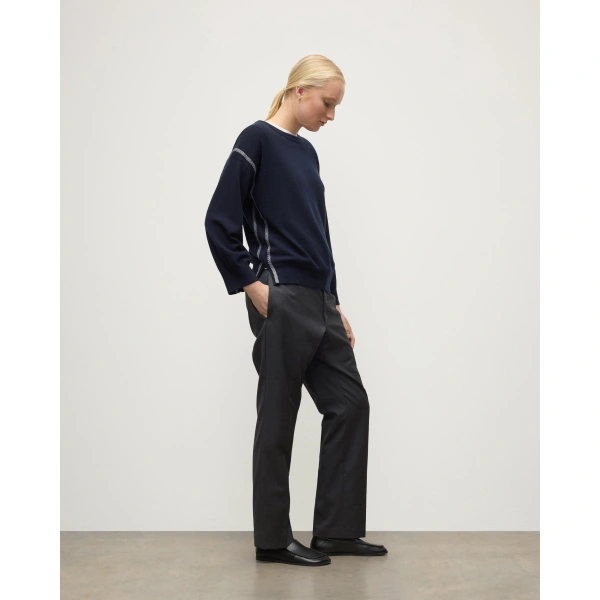Johnstons of Elgin Tilda Dark Navy Cashmere Jumper