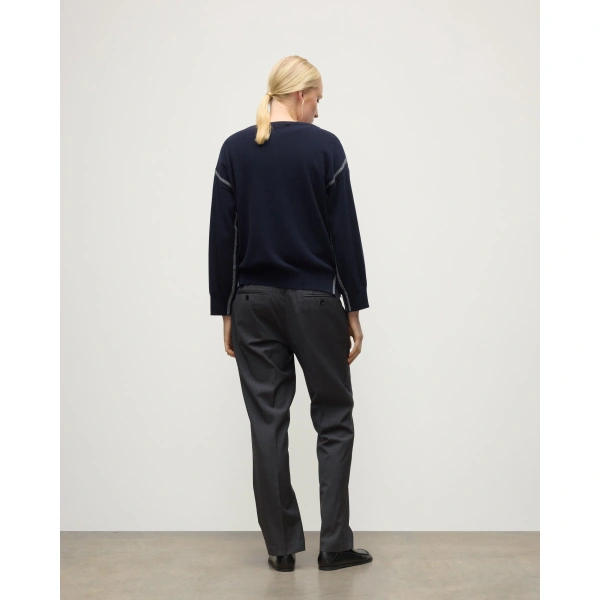Johnstons of Elgin Tilda Dark Navy Cashmere Jumper