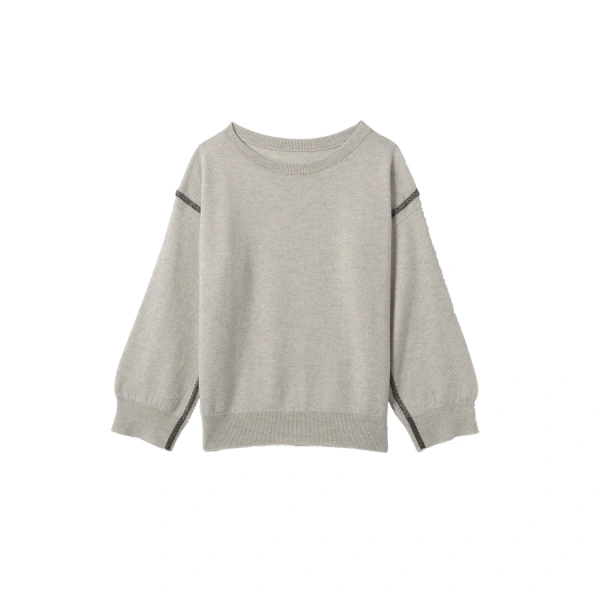 Johnstons of Elgin Tilda Natural Cashmere Jumper | Sweaters | Coveti