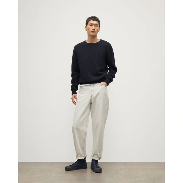 Johnstons of Elgin Tiree Blue Donegal Cashmere Jumper