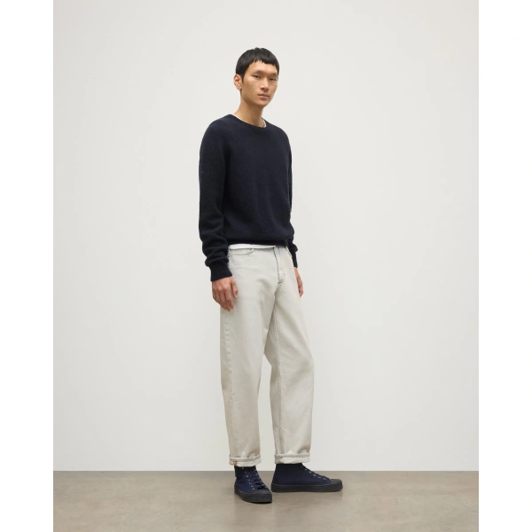 Johnstons of Elgin Tiree Blue Donegal Cashmere Jumper
