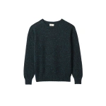 Johnstons of Elgin Tiree Green Donegal Cashmere Jumper | Men Knitwear | Coveti