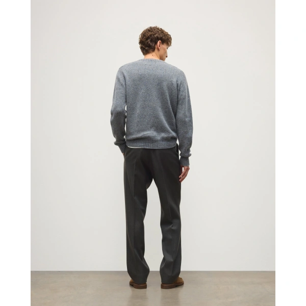 Johnstons of Elgin Tiree Grey Donegal Cashmere Jumper