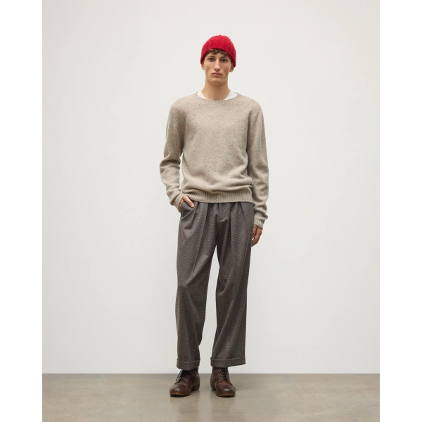 Johnstons of Elgin Tiree Natural Donegal Cashmere Jumper