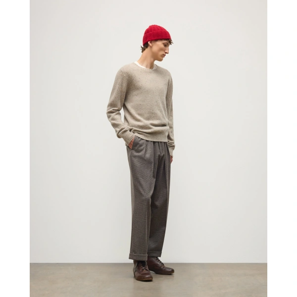 Johnstons of Elgin Tiree Natural Donegal Cashmere Jumper