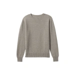 Johnstons of Elgin Tiree Natural Donegal Cashmere Jumper | Men Knitwear | Coveti