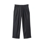 Johnstons of Elgin Traquair Dark Blue Urquhart Check Trousers | Pants | Coveti
