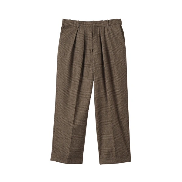 Johnstons of Elgin Traquair Glen Urquhart Check Trousers | Pants | Coveti