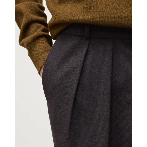 Johnstons of Elgin Traquair Twill Check Trousers