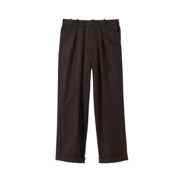 Johnstons of Elgin Traquair Twill Check Trousers | Pants | Coveti
