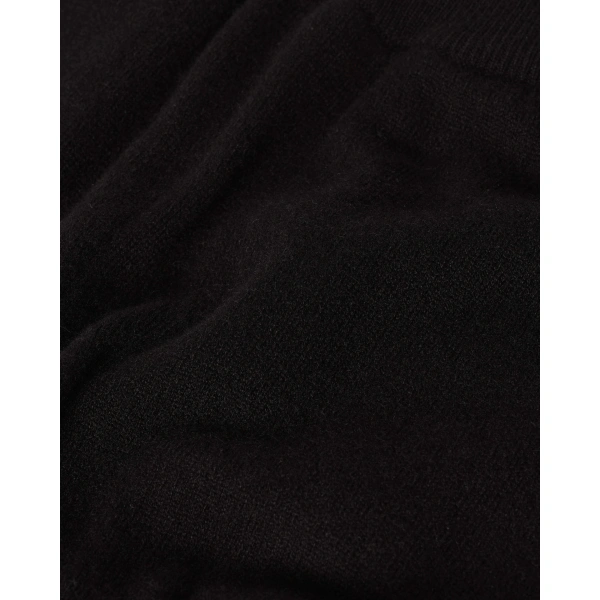 Johnstons of Elgin Wide Leg Black Cashmere Trousers