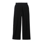 Johnstons of Elgin Wide Leg Black Cashmere Trousers | Wide leg pants | Coveti