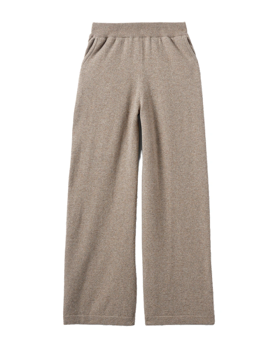 Johnstons of Elgin Wide Leg Brown Cashmere Trousers Johnstons of Elgin Wide Leg Brown Cashmere Trousers | Wide leg pants | Coveti
