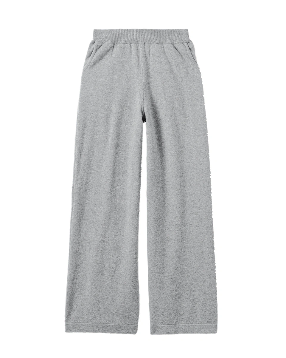 Johnstons of Elgin Wide Leg Light Grey Cashmere Trousers Johnstons of Elgin Wide Leg Light Grey Cashmere Trousers | Wide leg pants | Coveti