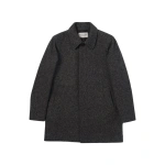 Johnstons of Elgin Wool Car Coat in Grey | Men Coats | Coveti