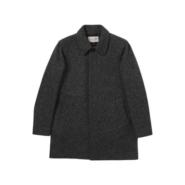 Wool Car Coat in Grey
