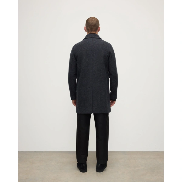 Johnstons of Elgin Wool Car Coat in Shale