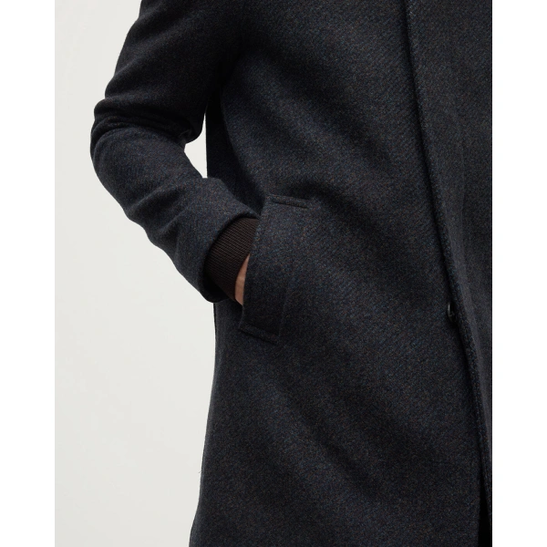 Johnstons of Elgin Wool Car Coat in Shale