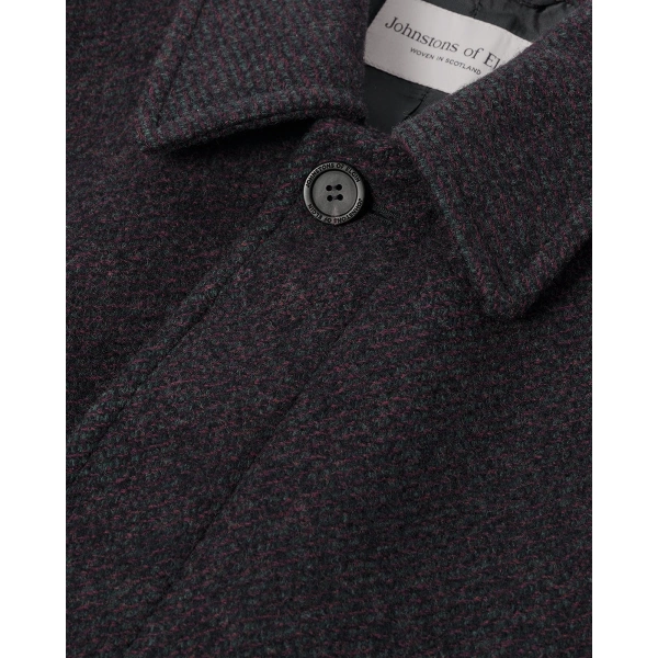 Johnstons of Elgin Wool Car Coat in Shale