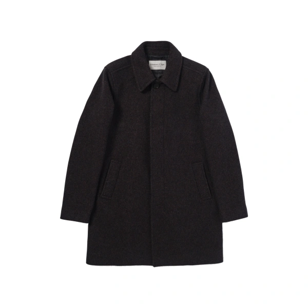 Wool Car Coat in Shale