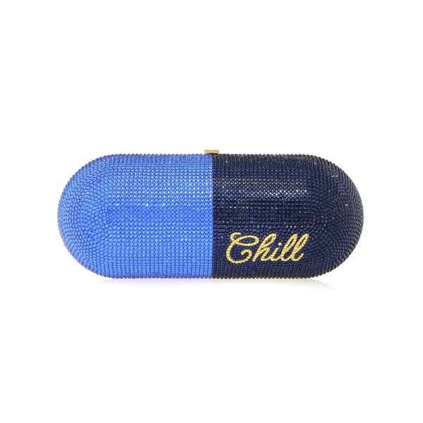 Chill Pill Capsule Crystal Clutch