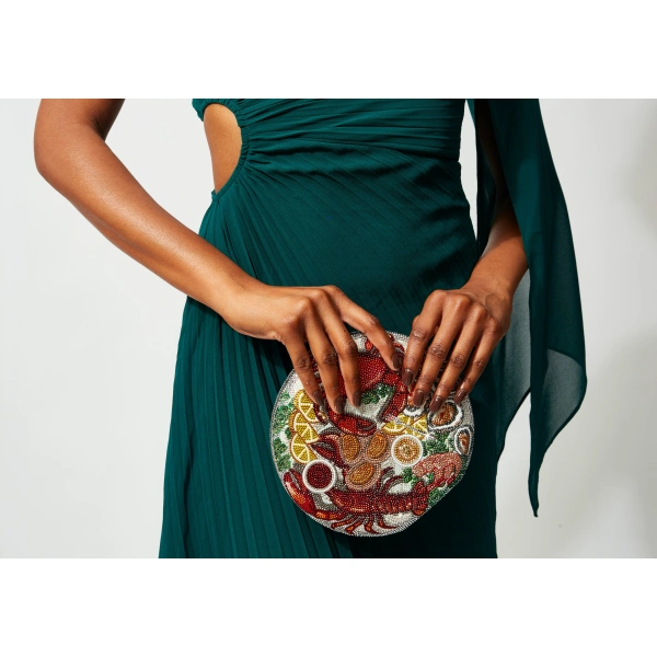 Judith Leiber Disc Seacuterie Crystal Clutch, view 2