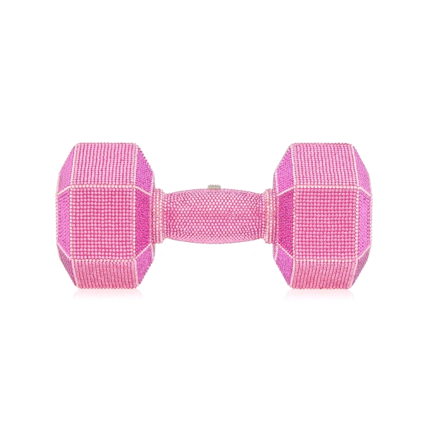Dumbbell Arm Candy Crystal Clutch