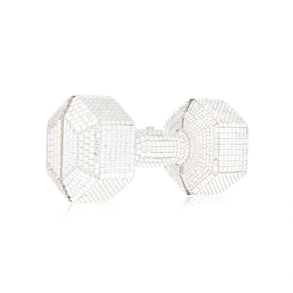 Judith Leiber Dumbbell Disco Crystal Clutch, view 4