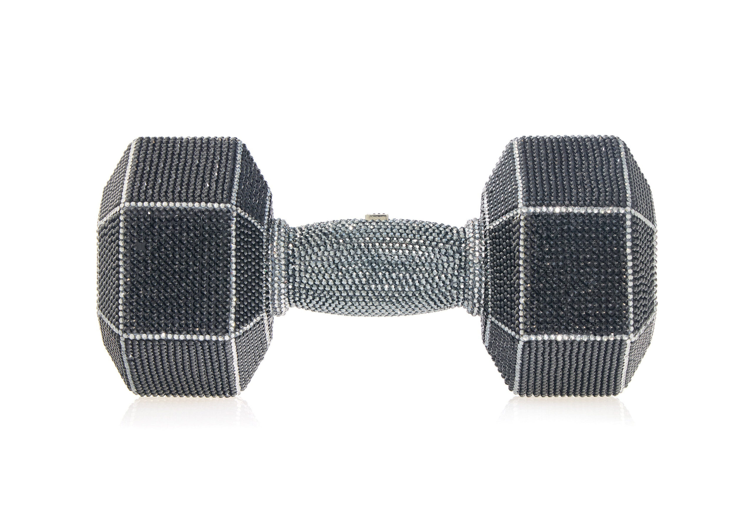 Judith Leiber Dumbbell Heavy Metal Crystal Clutch Judith Leiber Dumbbell Heavy Metal Crystal Clutch