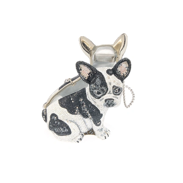 Judith Leiber French Bulldog Fred Crystal Clutch, view 3