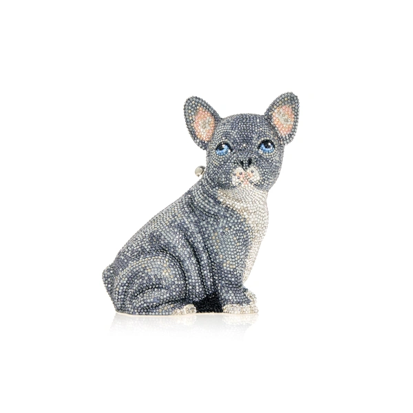 Judith Leiber French Bulldog Louie Crystal Clutch