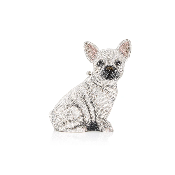 French Bulldog Maxine Crystal Clutch